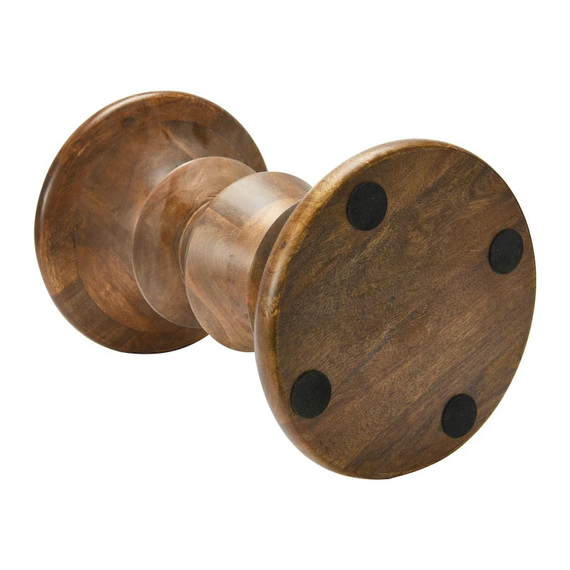 Table d'appoint ou tabouret en bois massif de style Mid-Century Modern