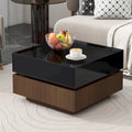 Table basse pivotante avec 2 tiroirs
