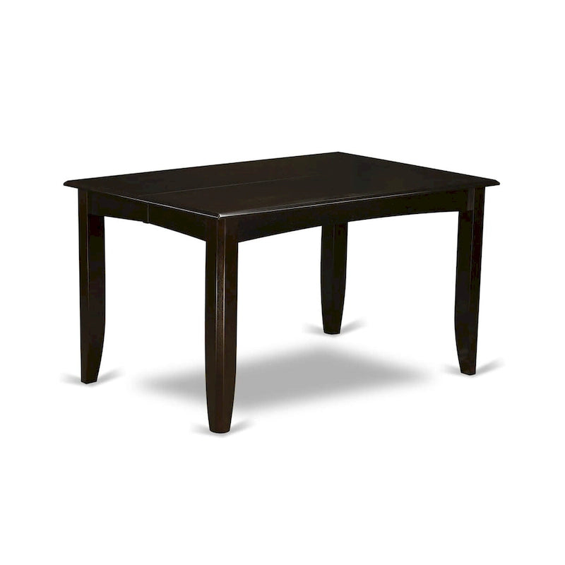 Ensemble de salle à manger East West Furniture comprenant une table carrée avec rallonge papillon et des chaises de salle à manger (options de type de siège de chaise)