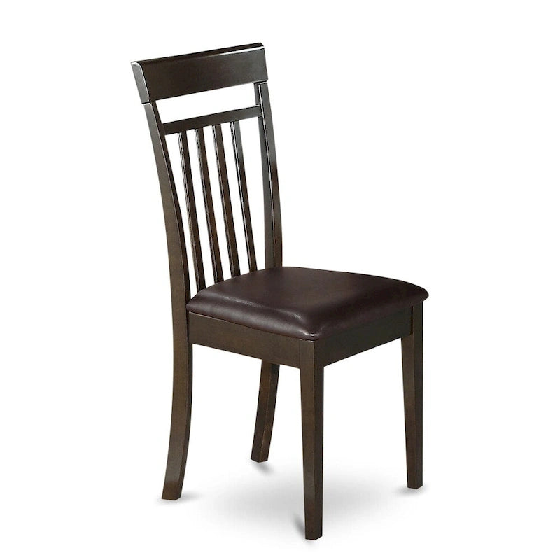Ensemble de salle à manger East West Furniture comprenant une table carrée avec rallonge papillon et des chaises de salle à manger (options de type de siège de chaise)
