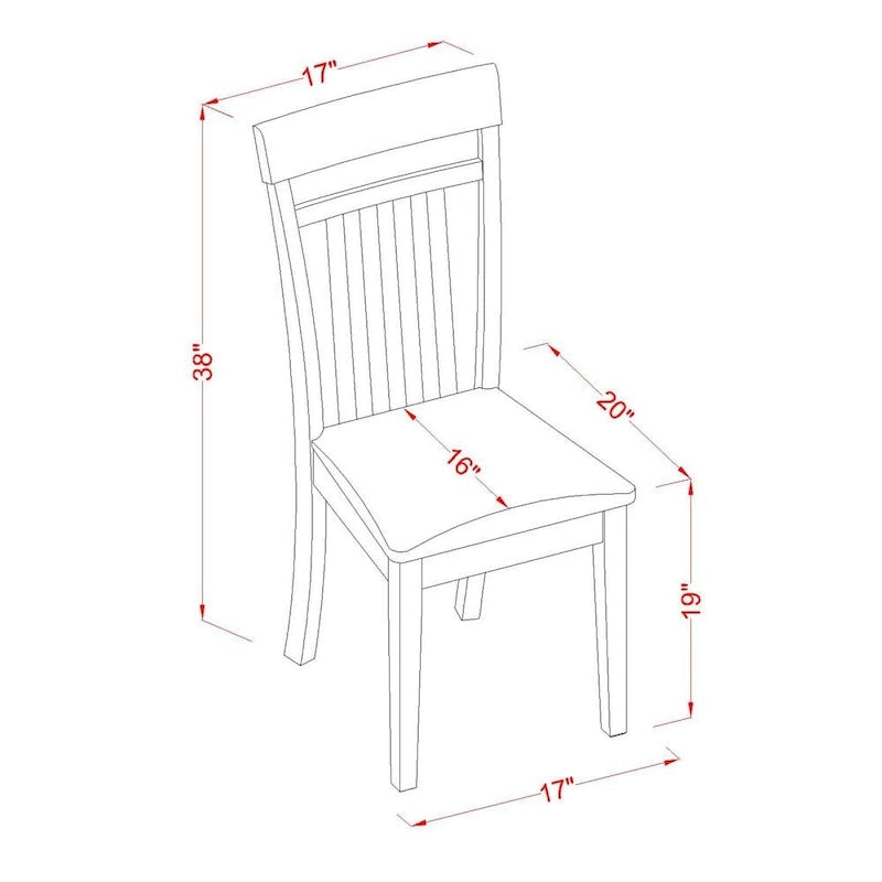 Ensemble de salle à manger East West Furniture comprenant une table carrée avec rallonge papillon et des chaises de salle à manger (options de type de siège de chaise)