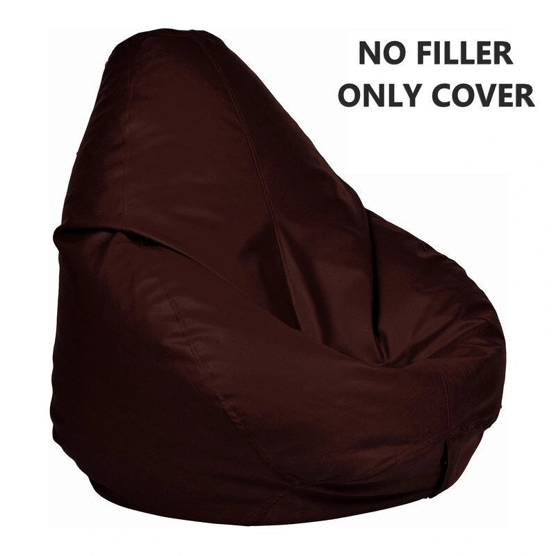 Pouf en similicuir, garnissage non inclus, idéal pour enfants et adolescents, par Ample Decor