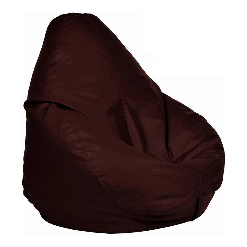 Pouf en similicuir, garnissage non inclus, idéal pour enfants et adolescents, par Ample Decor