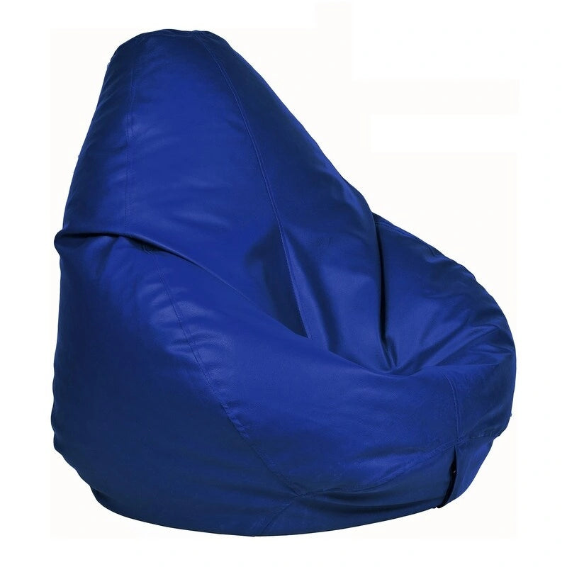 Pouf en similicuir, garnissage non inclus, idéal pour enfants et adolescents, par Ample Decor