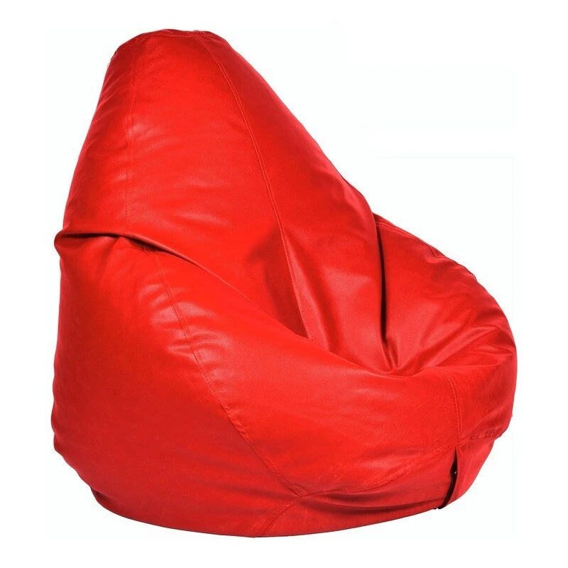 Pouf en similicuir, garnissage non inclus, idéal pour enfants et adolescents, par Ample Decor