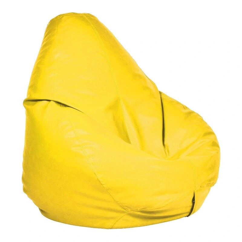 Pouf en similicuir, garnissage non inclus, idéal pour enfants et adolescents, par Ample Decor