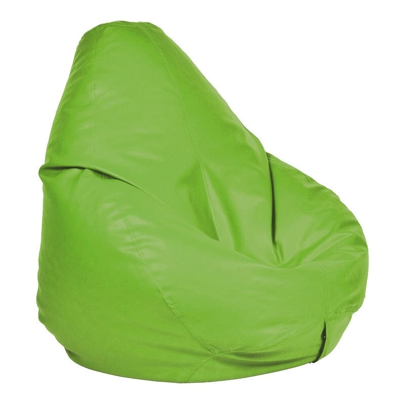 Pouf en similicuir, garnissage non inclus, idéal pour enfants et adolescents, par Ample Decor