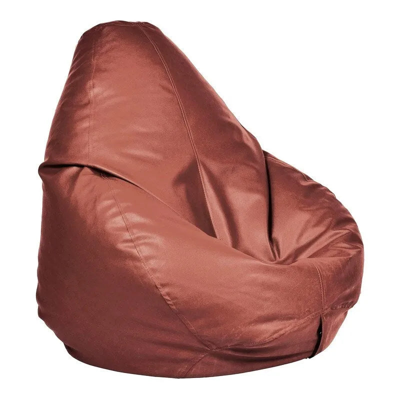 Pouf en similicuir, garnissage non inclus, idéal pour enfants et adolescents, par Ample Decor