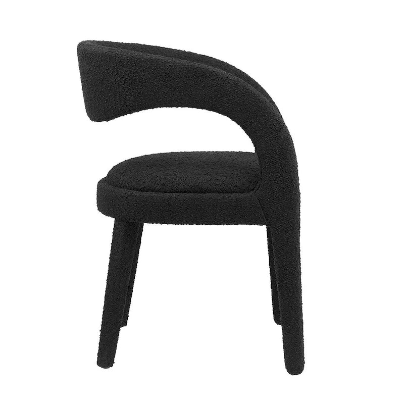 Pinnacle Boucle Chaises de salle à manger rembourrées — Lot de deux