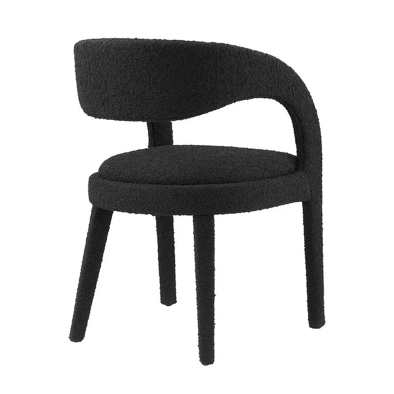 Pinnacle Boucle Chaises de salle à manger rembourrées — Lot de deux