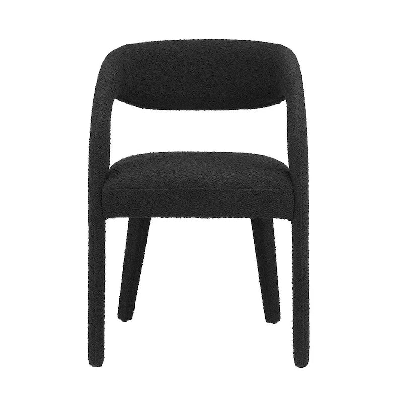 Pinnacle Boucle Chaises de salle à manger rembourrées — Lot de deux