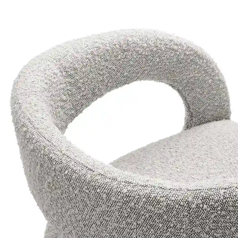 Pinnacle Boucle Chaises de salle à manger rembourrées — Lot de deux