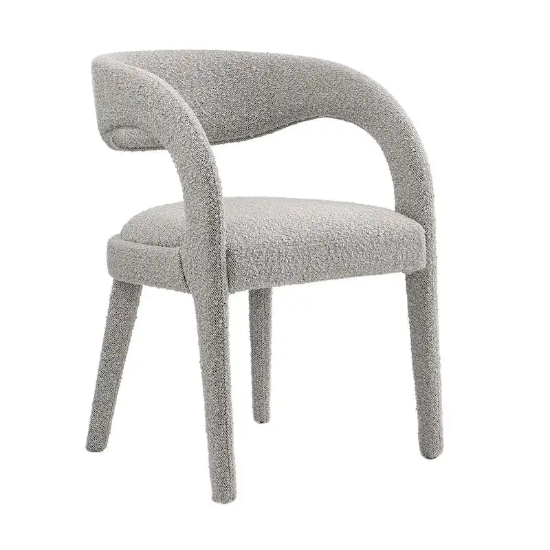 Pinnacle Boucle Chaises de salle à manger rembourrées — Lot de deux