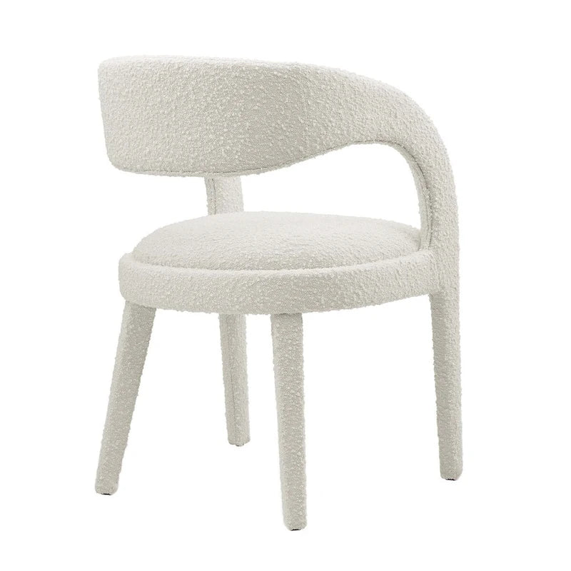 Pinnacle Boucle Chaises de salle à manger rembourrées — Lot de deux