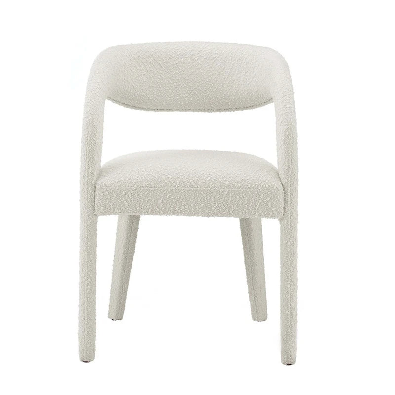 Pinnacle Boucle Chaises de salle à manger rembourrées — Lot de deux