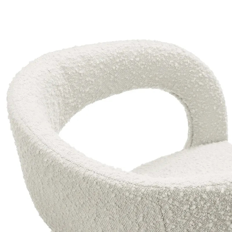Pinnacle Boucle Chaises de salle à manger rembourrées — Lot de deux