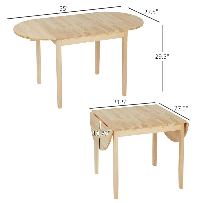 55 tables pliantes en bois massif pour les petits espaces