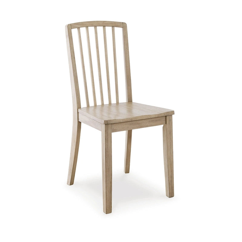 Signature Design by Ashley Gleanville Chaise de salle à manger marron clair - 17 L x 21 P x 38 H
