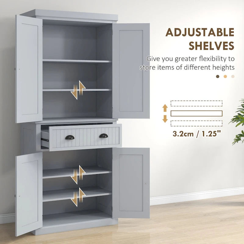 Élément de rangement de cuisine/garde-manger à 4 portes de haute qualité pour la maison