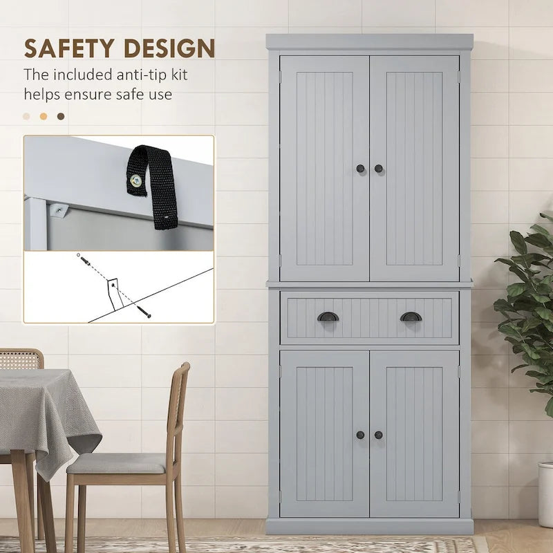 Élément de rangement de cuisine/garde-manger à 4 portes de haute qualité pour la maison