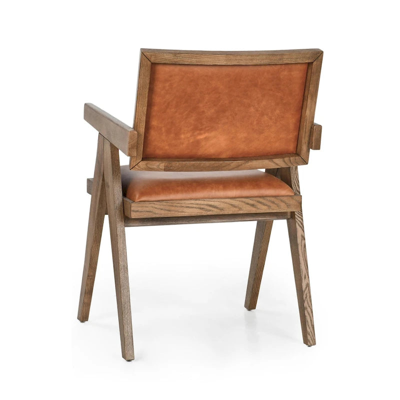 Fauteuil club en cuir pleine fleur Dolton Classic Home