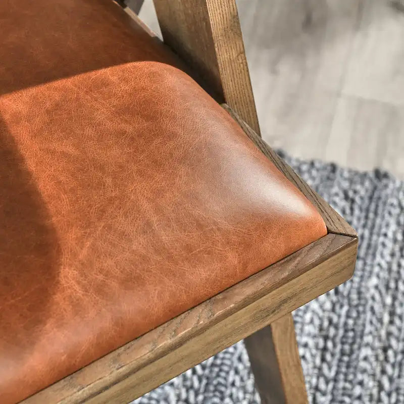 Fauteuil club en cuir pleine fleur Dolton Classic Home