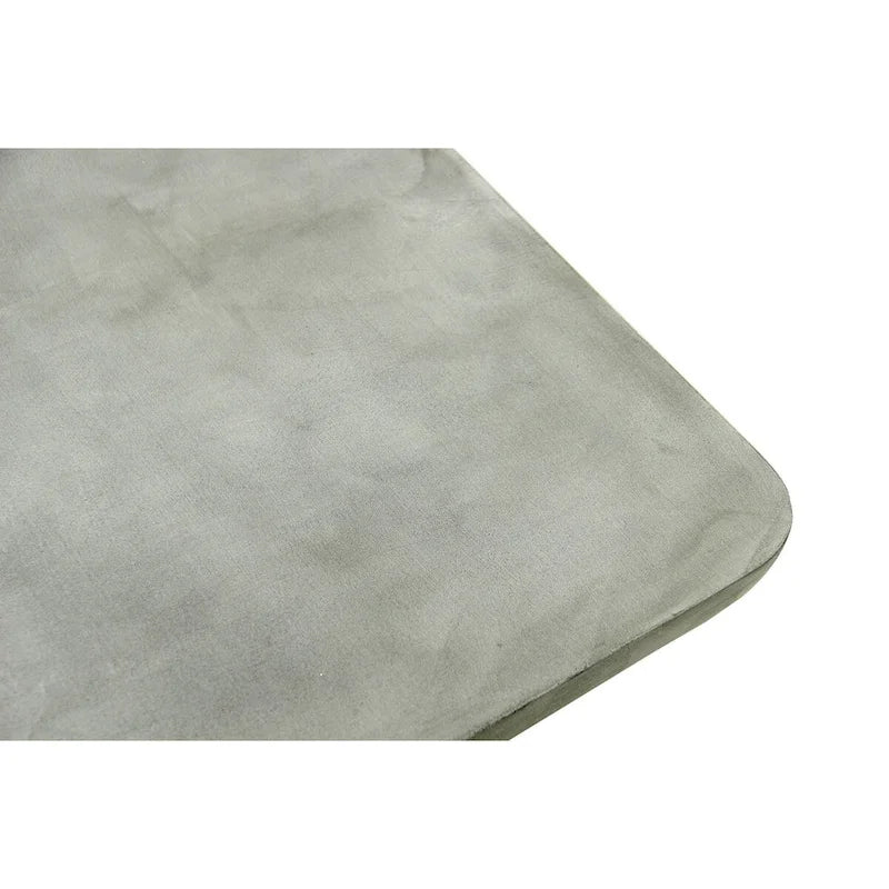 Table de salle à manger Cid Ziv 71 po, rectangulaire gris faux béton, base pilier