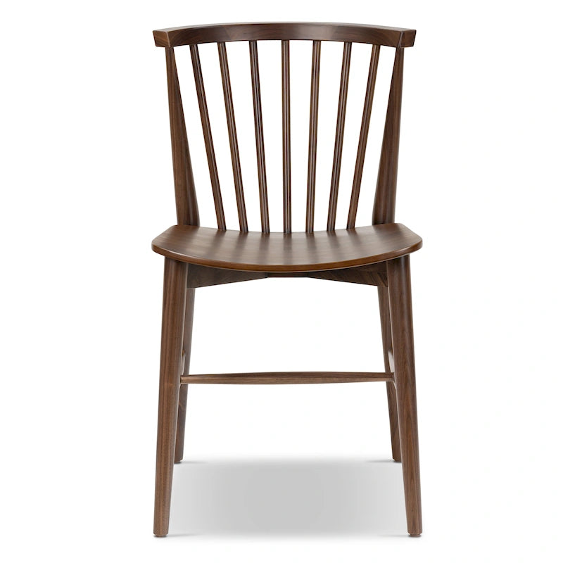 Chaise de salle à manger Ligna Poly & Bark - Dossier en bois tourné avec cadre en bois massif