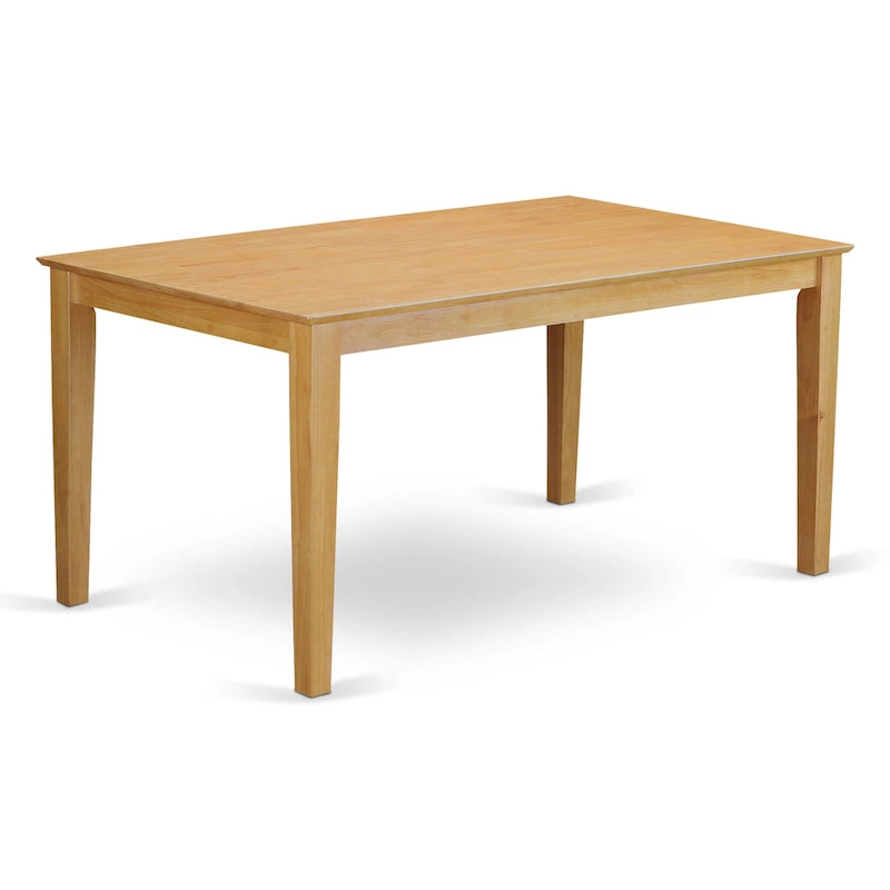 East West Furniture Ensemble table et chaises de cuisine 7 pièces composé d'une table de salle à manger et de 6 chaises de salle à manger, 36x60 pouces, Acajou