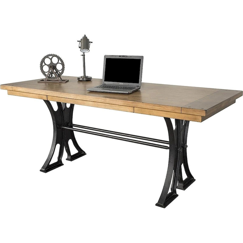 Bureau rustique Toulouse, Table d'écriture, Bureau, Marron