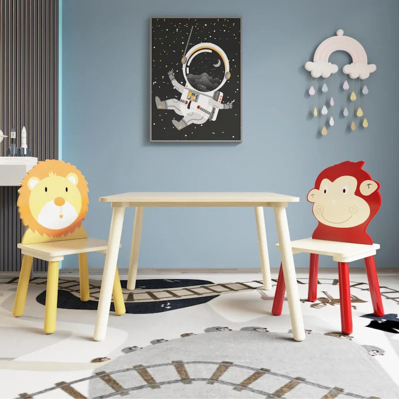 Ensemble table et 2 chaises pour enfant