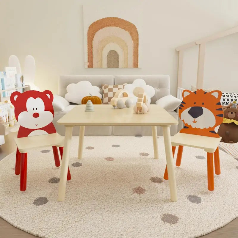 Ensemble table et 2 chaises pour enfant