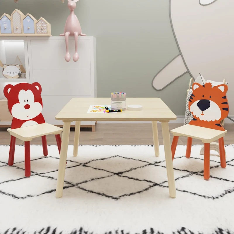 Ensemble table et 2 chaises pour enfant