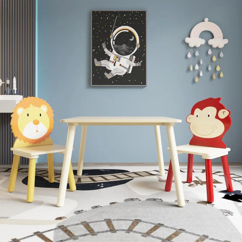 Ensemble table et 2 chaises pour enfant