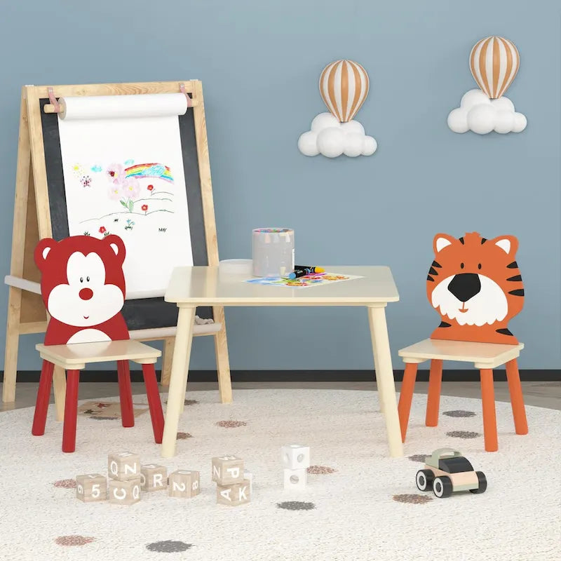 Ensemble table et 2 chaises pour enfant