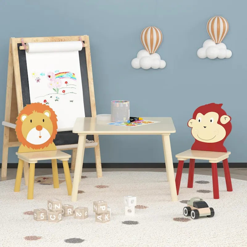 Ensemble table et 2 chaises pour enfant