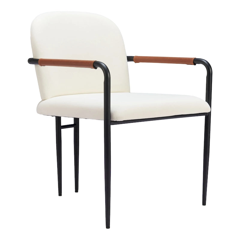 Chaise de salle à manger Sibu crème