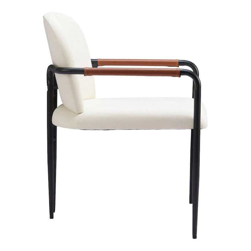 Chaise de salle à manger Sibu crème