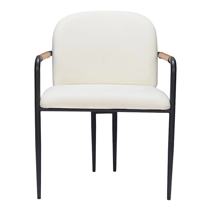 Chaise de salle à manger Sibu crème