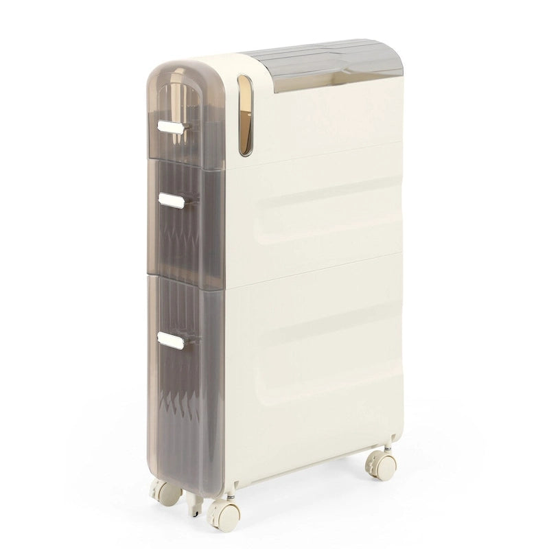 Meuble de rangement pour papier toilette à côté des toilettes pour petite salle de bain