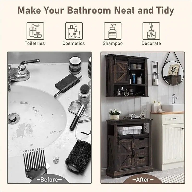 Meuble bas de salle de bain - 12P x 23,5L x 32H