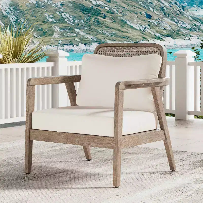 Christopher Knight Home Ursa Chaise de club de patio extérieure en bois d'acacia