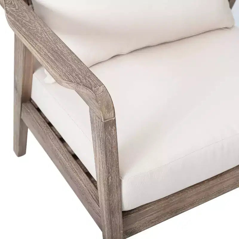 Christopher Knight Home Ursa Chaise de club de patio extérieure en bois d'acacia
