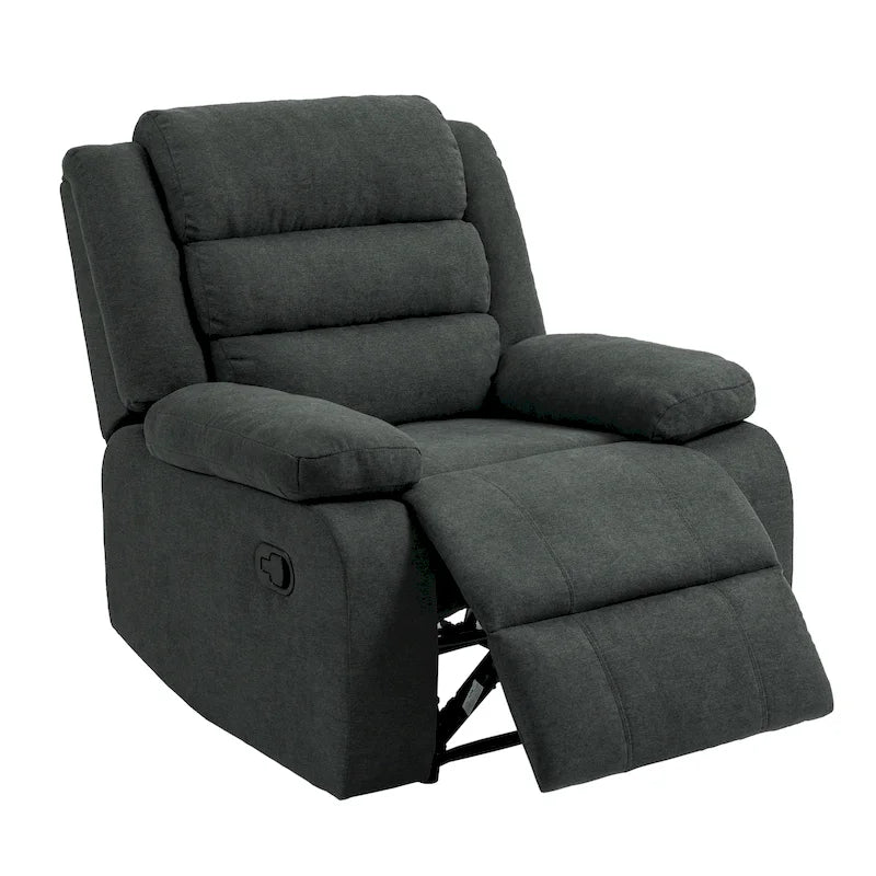 Fauteuil inclinable manuel classique et traditionnel, ensemble de 2