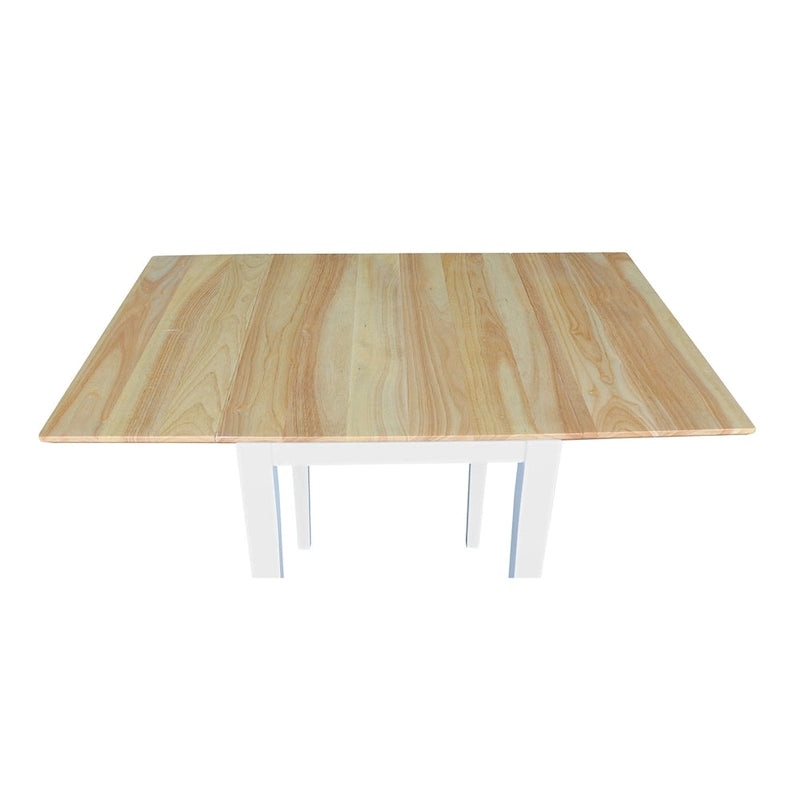 Table de salle à manger style Shaker à abattants International Concepts, petite
