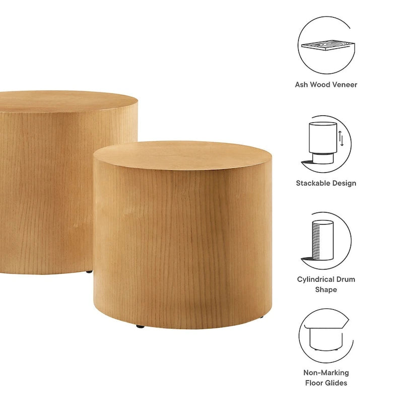 Tables basses gigognes Amani (lot de 2)