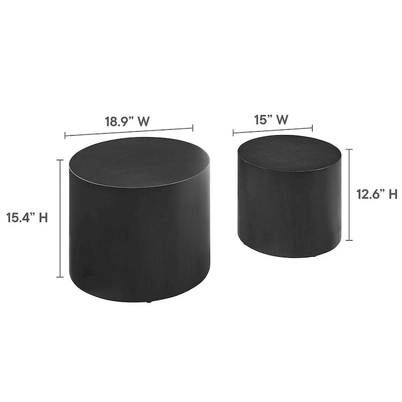 Tables basses gigognes Amani (lot de 2)