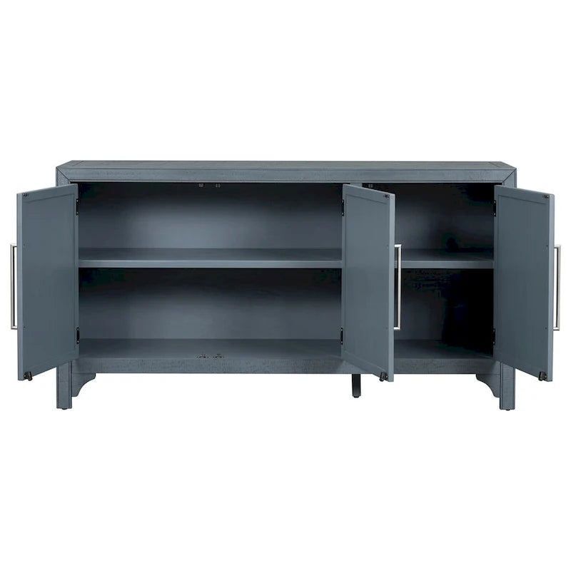 Buffet en bois avec étagères réglables