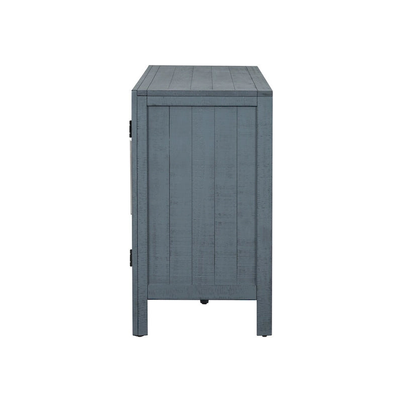 Buffet en bois avec étagères réglables
