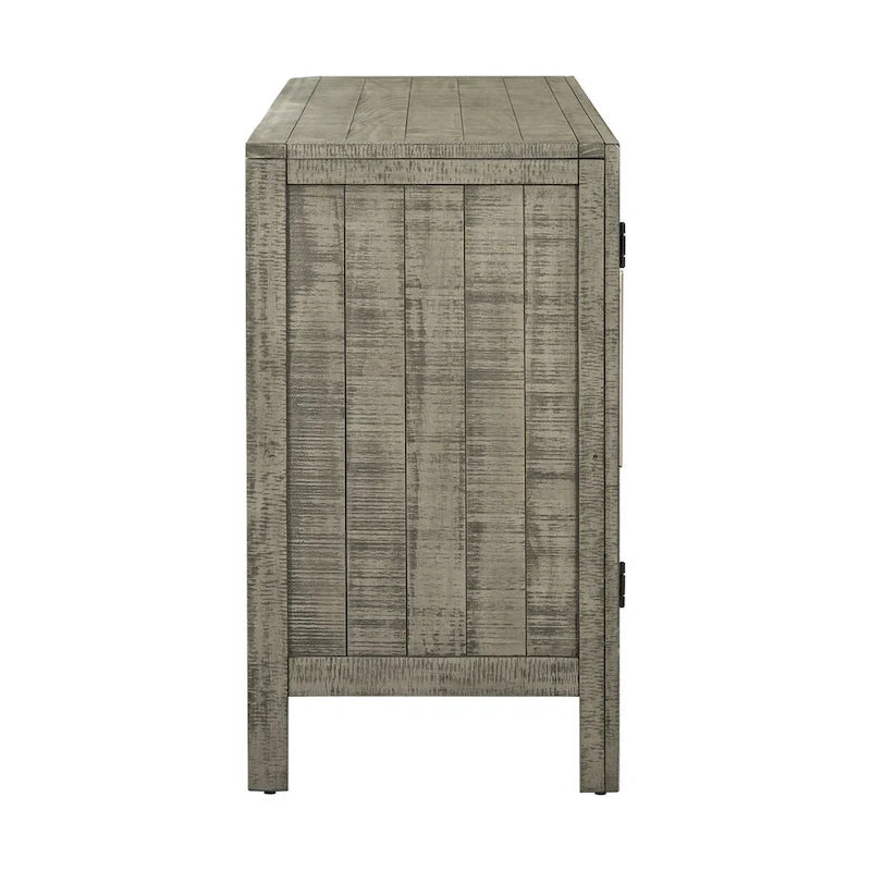 Buffet en bois avec étagères réglables